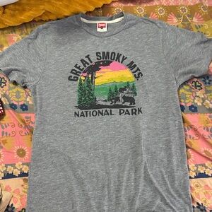 HOMAGE Gray Great Smoky Mountains National Park Tee